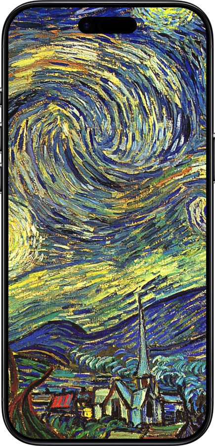 TPU чехол Винсент Ван Гог. Звёздная ночь для Apple iPhone 17 AIR - 163b-4032 изображение 