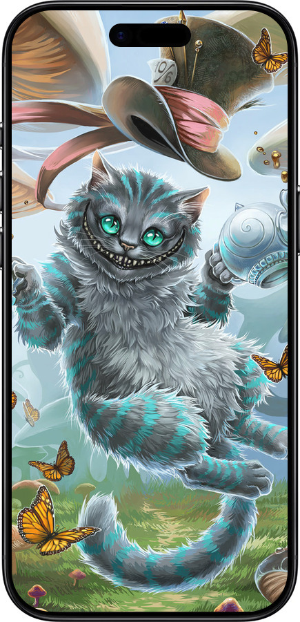 TPU чехол Чеширський Кіт 2 для Apple iPhone 17 AIR - 3993b-4032 изображение 