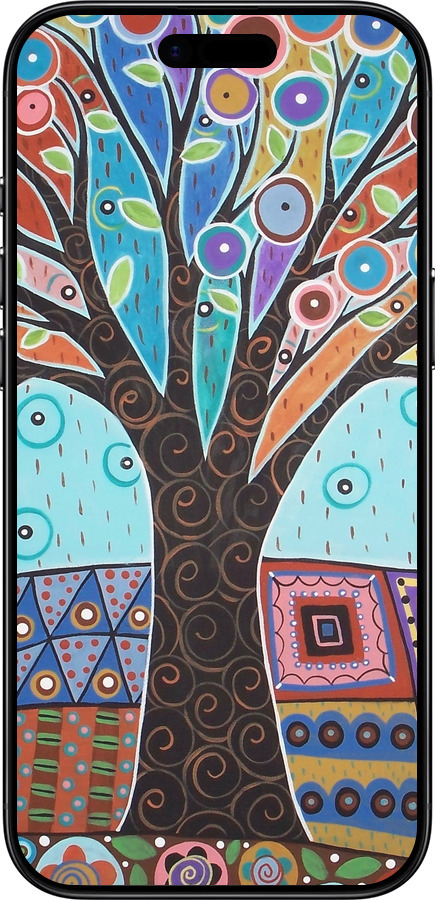 TPU чехол Арт-дерево для Apple iPhone 17 AIR - 4008b-4032 изображение 