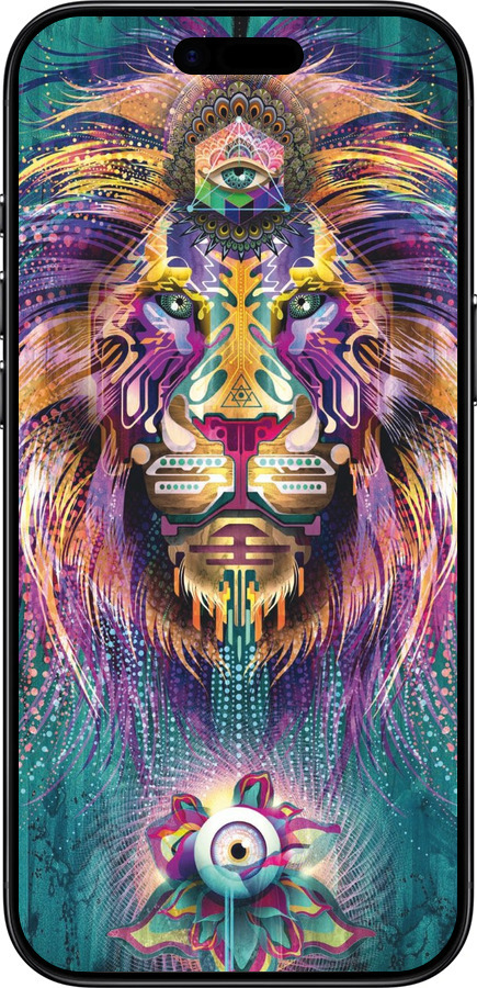 TPU чехол Люмінесцентний лев для Apple iPhone 17 AIR - 4037b-4032 изображение 