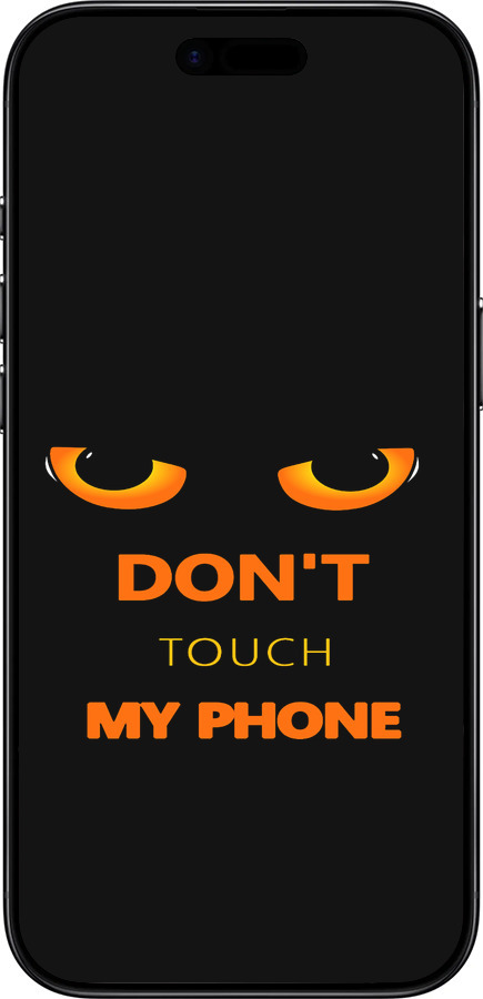 TPU чехол Don't touch the phone для Apple iPhone 17 AIR - 4261b-4032 изображение 
