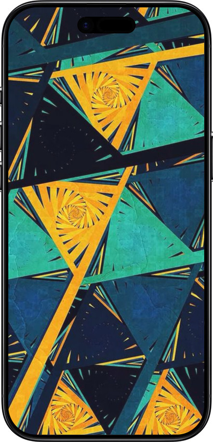 TPU чехол Арт, абстракция, желтый, синий для Apple iPhone 17 AIR - 5382b-4032 изображение 