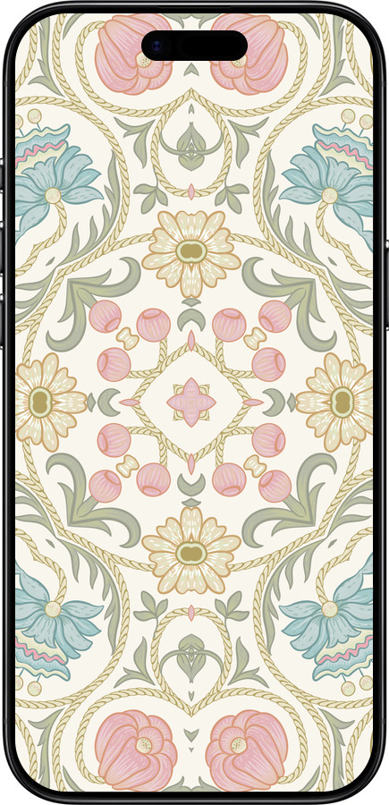 TPU чехол Цветочный орнамент v2 для Apple iPhone 17 AIR - 5513b-4032 изображение 