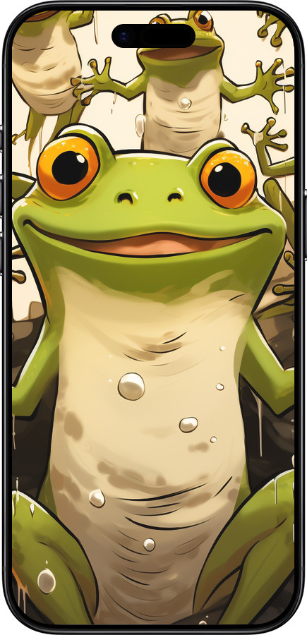 TPU чехол Весела жаба для Apple iPhone 17 AIR - 5658b-4032 изображение 