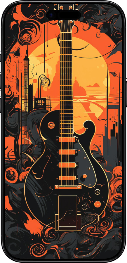 TPU чехол Гитара для Apple iPhone 17 AIR - 5957b-4032 изображение 