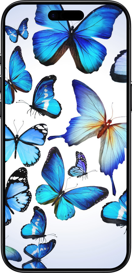 TPU чехол Бабочки для Apple iPhone 17 AIR - 6023b-4032 изображение 