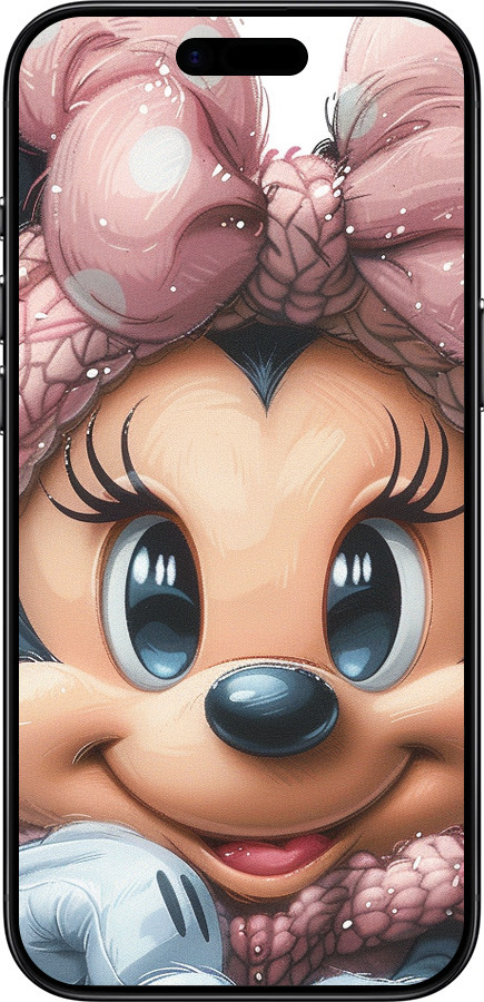 TPU чехол Минни Маус с бантиком для Apple iPhone 17 AIR - 6055b-4032 изображение 