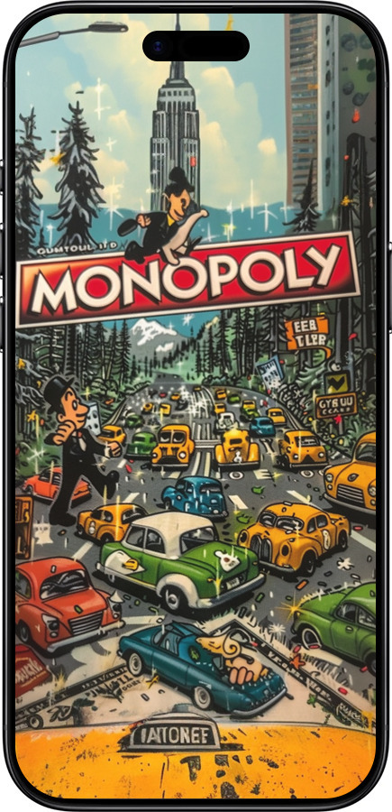 TPU чехол Городской драйв Monopoly для Apple iPhone 17 AIR - 6088b-4032 изображение 