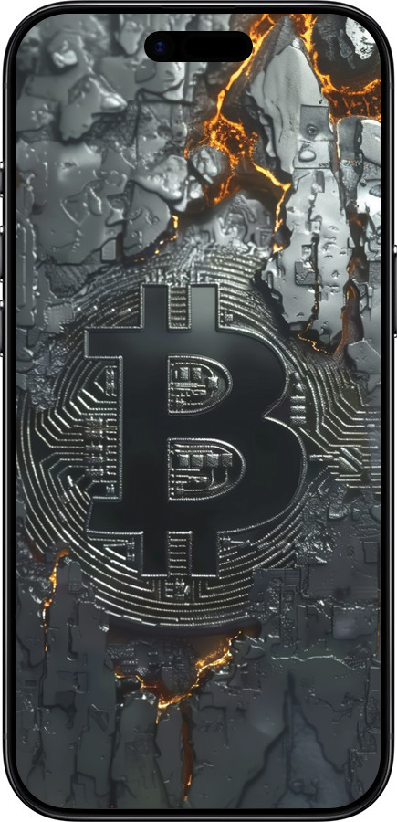 TPU чехол Розпечений біткойн для Apple iPhone 17 AIR - 6091b-4032 изображение 