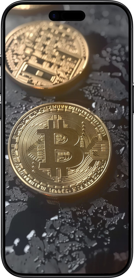 TPU чехол Вулканический Bitcoin для Apple iPhone 17 AIR - 6092b-4032 изображение 