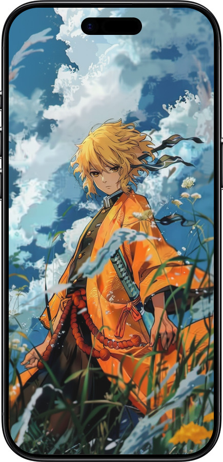 TPU чехол Zenitsu Agatsuma для Apple iPhone 17 AIR - 6117b-4032 изображение 