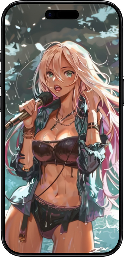 TPU чехол Аніме-зірка під водоспадом для Apple iPhone 17 AIR - 6121b-4032 изображение 