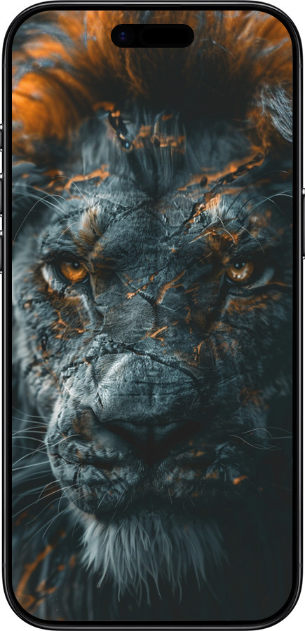 TPU чехол Пламенный лев для Apple iPhone 17 AIR - 6153b-4032 изображение 