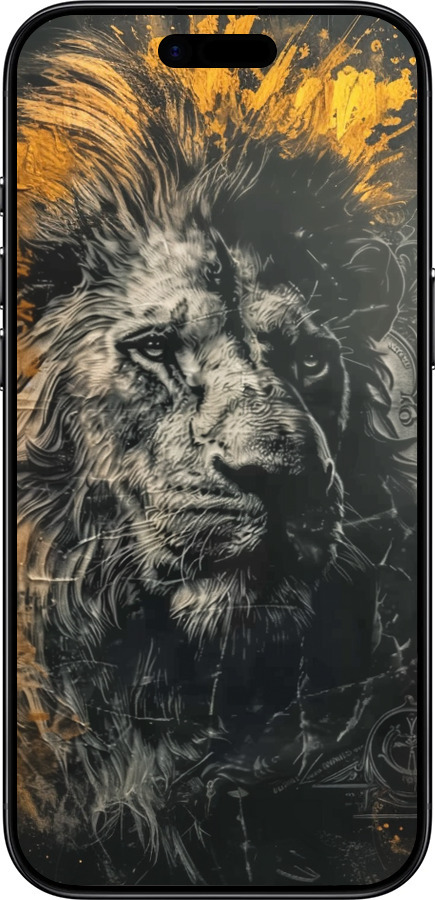 TPU чехол Лев у золотих фарбах для Apple iPhone 17 AIR - 6155b-4032 изображение 