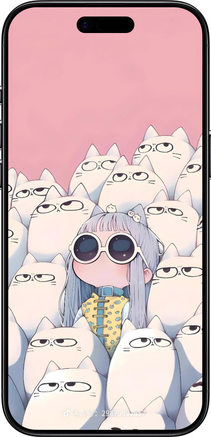 TPU чехол Малышка с котами для Apple iPhone 17 AIR - 6295b-4032 изображение 