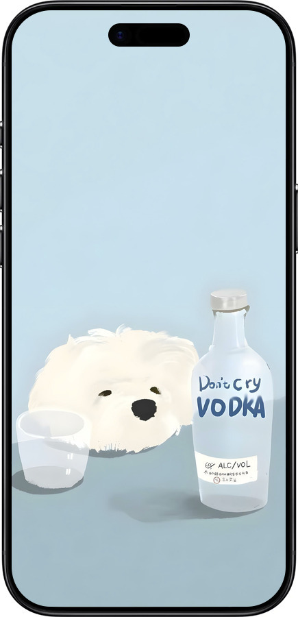 TPU чехол Пес водка для Apple iPhone 17 AIR - 6368b-4032 изображение 