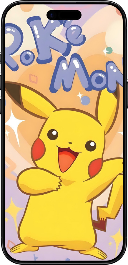 TPU чехол Пикачу для Apple iPhone 17 AIR - 6383b-4032 изображение 