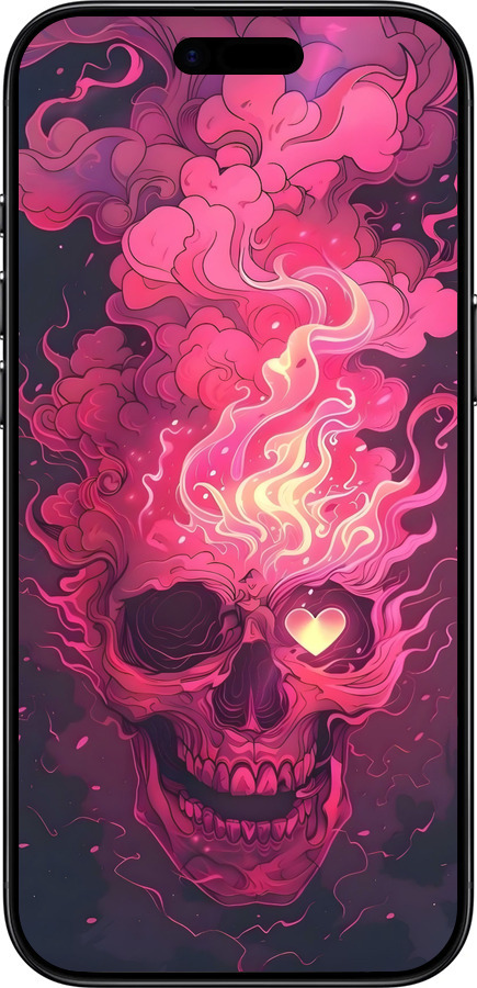 TPU чехол Череп арт для Apple iPhone 17 AIR - 6385b-4032 изображение 