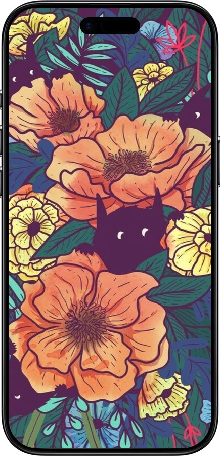 TPU чехол С изображением полевых цветов для Apple iPhone 17 AIR - 6419b-4032 изображение 