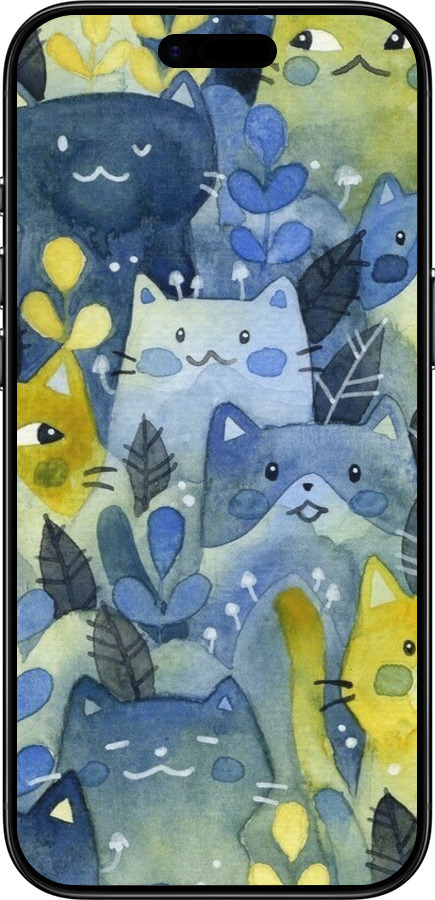 TPU чехол С изображением кошачьего леса для Apple iPhone 17 AIR - 6447b-4032 изображение 