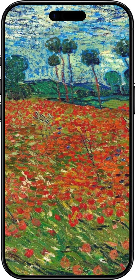 TPU чехол Винсент Ван Гог-Маковое поле для Apple iPhone 17 AIR - 6466b-4032 изображение 