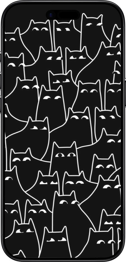 TPU чехол С изображением кошек для Apple iPhone 17 AIR - 6470b-4032 изображение 