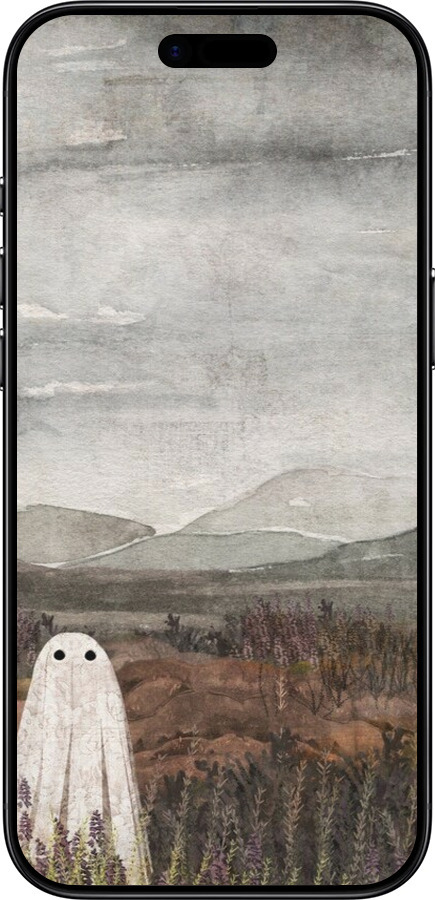 TPU чехол Одинокий призрак на фоне гор для Apple iPhone 17 AIR - 6486b-4032 изображение 