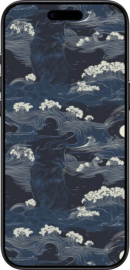 TPU чехол Морская тематика в стиле арт-деко для Apple iPhone 17 AIR - 6520b-4032 изображение 