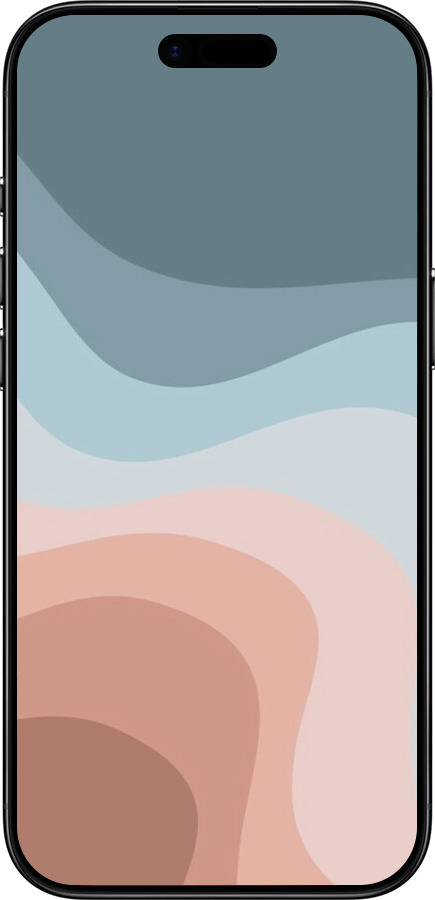 TPU чехол С синими и розовыми волнами в стиле ретро для Apple iPhone 17 AIR - 6532b-4032 изображение 