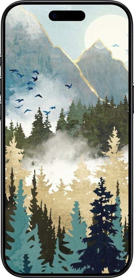 TPU чехол Із зображенням лісового пейзажу для Apple iPhone 17 AIR - 6548b-4032 изображение 