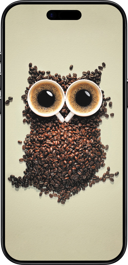 TPU чехол Сова из кофе для Apple iPhone 17 AIR - 777b-4032 изображение 
