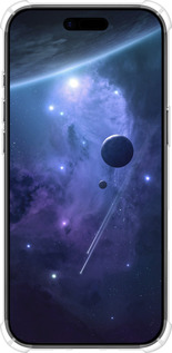 Силикон с усиленными углами чехол Планеты в синем космосе для Apple iPhone 17 AIR - 171sp-4032 изображение 