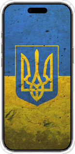 Силикон с усиленными углами чехол Флаг и герб Украины 2 для Apple iPhone 17 AIR - 378sp-4032 изображение 