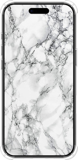 Силикон с усиленными углами чехол Мрамор белый для Apple iPhone 17 AIR - 4480sp-4032 изображение 