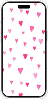 Силикон с усиленными углами чехол Сердечки 2 для Apple iPhone 17 AIR - 4763sp-4032 изображение 