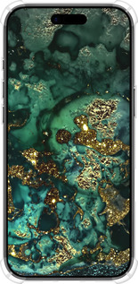 Силикон с усиленными углами чехол Мрамор золото богатство для Apple iPhone 17 AIR - 5419sp-4032 изображение 