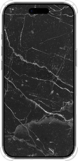 Силикон с усиленными углами чехол Черный мрамор v2 для Apple iPhone 17 AIR - 5568sp-4032 изображение 