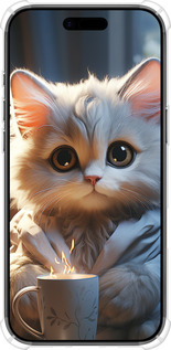 Силіконовий протиударний с посиленими кутами чехол Білий кіт для Apple iPhone 17 AIR - 5646sp-4032 изображение 