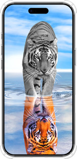 Силикон с усиленными углами чехол Тигр для Apple iPhone 17 AIR - 6016sp-4032 изображение 