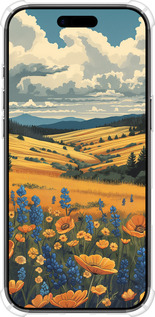 Силикон с усиленными углами чехол Украинское поле для Apple iPhone 17 AIR - 6082sp-4032 изображение 