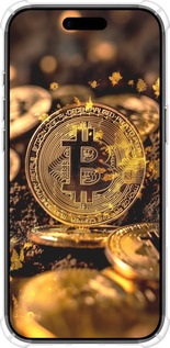 Силикон с усиленными углами чехол Золотая лихорадка биткойна для Apple iPhone 17 AIR - 6089sp-4032 изображение 