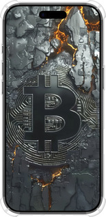 Силикон с усиленными углами чехол Раскаленный биткойн для Apple iPhone 17 AIR - 6091sp-4032 изображение 