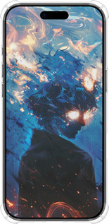 Силикон с усиленными углами чехол Сатору Годжо для Apple iPhone 17 AIR - 6129sp-4032 изображение 