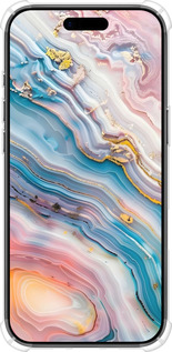 Силикон с усиленными углами чехол Мрамор красивый для Apple iPhone 17 AIR - 6376sp-4032 изображение 