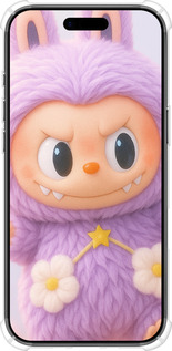 Силіконовий протиударний с посиленими кутами чехол Лабубу для Apple iPhone 17 AIR - 6708sp-4032 изображение 