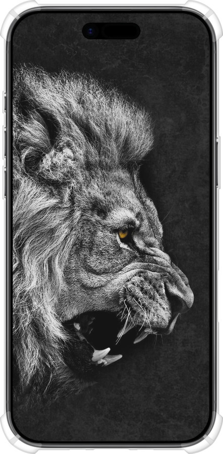 Силикон с усиленными углами чехол Лев для Apple iPhone 17 AIR - 1080sp-4032 изображение 