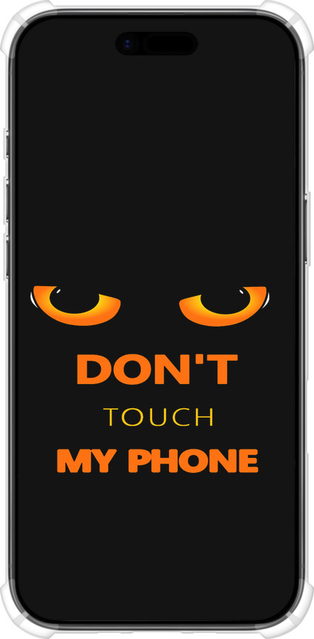 Силикон с усиленными углами чехол Don't touch the phone для Apple iPhone 17 AIR - 4261sp-4032 изображение 