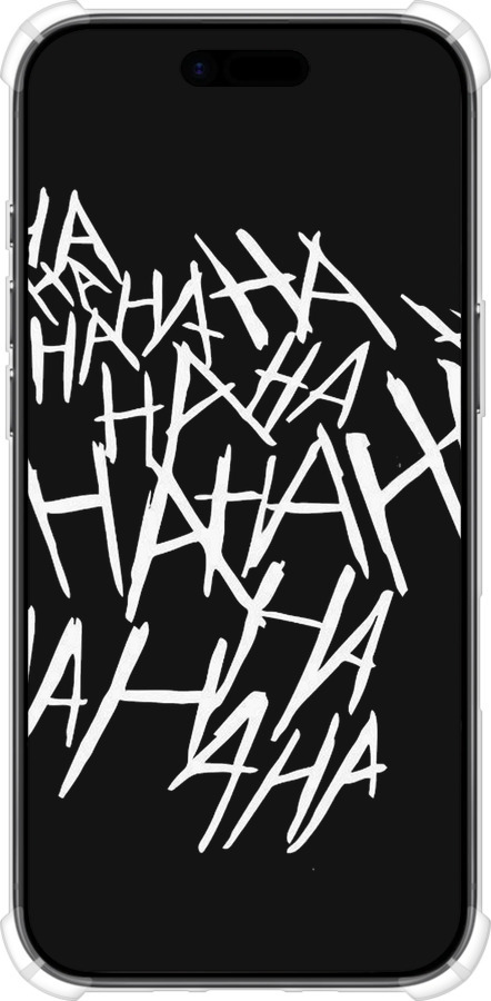 Силикон с усиленными углами чехол joker hahaha для Apple iPhone 17 AIR - 4509sp-4032 изображение 