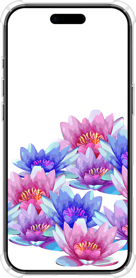 Силикон с усиленными углами чехол Лотос для Apple iPhone 17 AIR - 4862sp-4032 изображение 