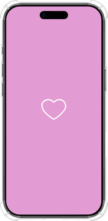 Силикон с усиленными углами чехол Сердце 2 для Apple iPhone 17 AIR - 4863sp-4032 изображение 